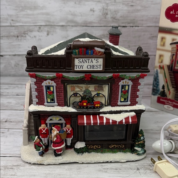 St. Nicholas Square Other - St Nicholas Square “Santa’s Toy Chest” 2010 Christmas Village with box and light